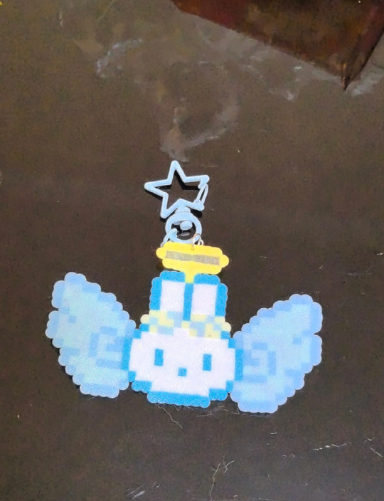 Pastel Winged Cinnamoroll Perler Bead Keychain | Sanrio Kawaii Bag & Car Charm