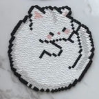 Cat Perler Bead Coaster – Single & Set of 9