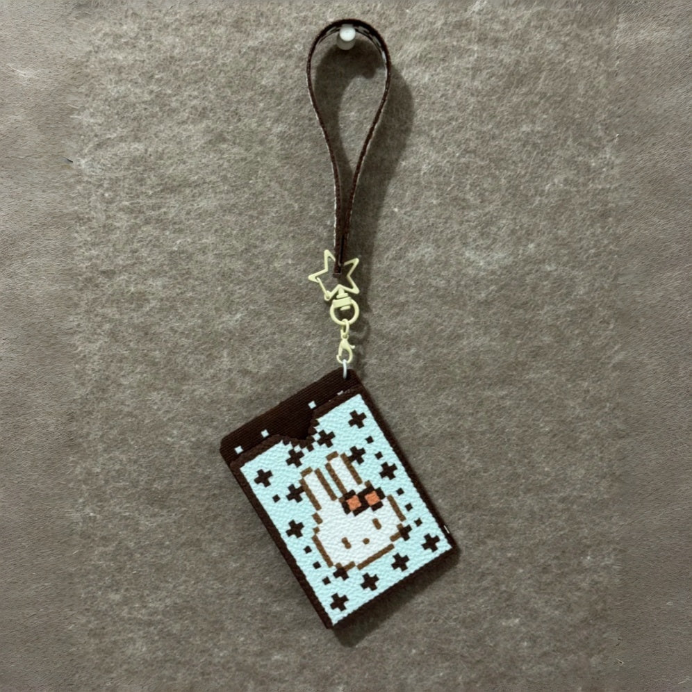 Mint Chocolate Miffy Perler Bead Card Holder