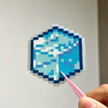 Custom Perler Bead Magnet | Personalized Pixel Art Portrait from Your Photo