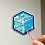 Custom Perler Bead Magnet | Personalized Pixel Art Portrait from Your Photo