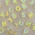 Iridescent UV Plated Alphabet Beads (A-Z Full Set)