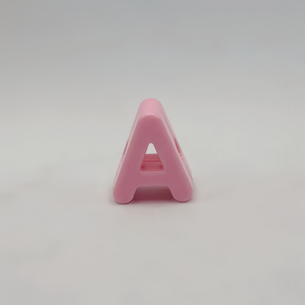 Large Hole 3D Acrylic Letter Beads Set - Full A-Z Alphabet Macaron Charms for DIY Bracelets, Necklaces & Custom Crafts