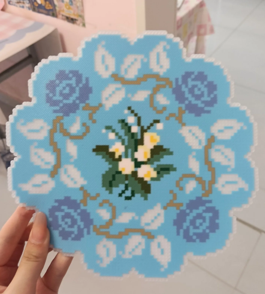 Rustic Floral Perler Bead Coaster Set | 3 Designs, Finished Coaster or DIY Craft Kit Option