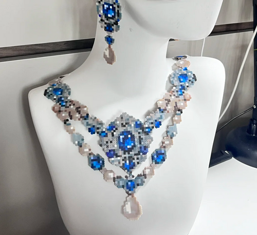 Perler Bead Pendant Necklace Finished or DIY Kit