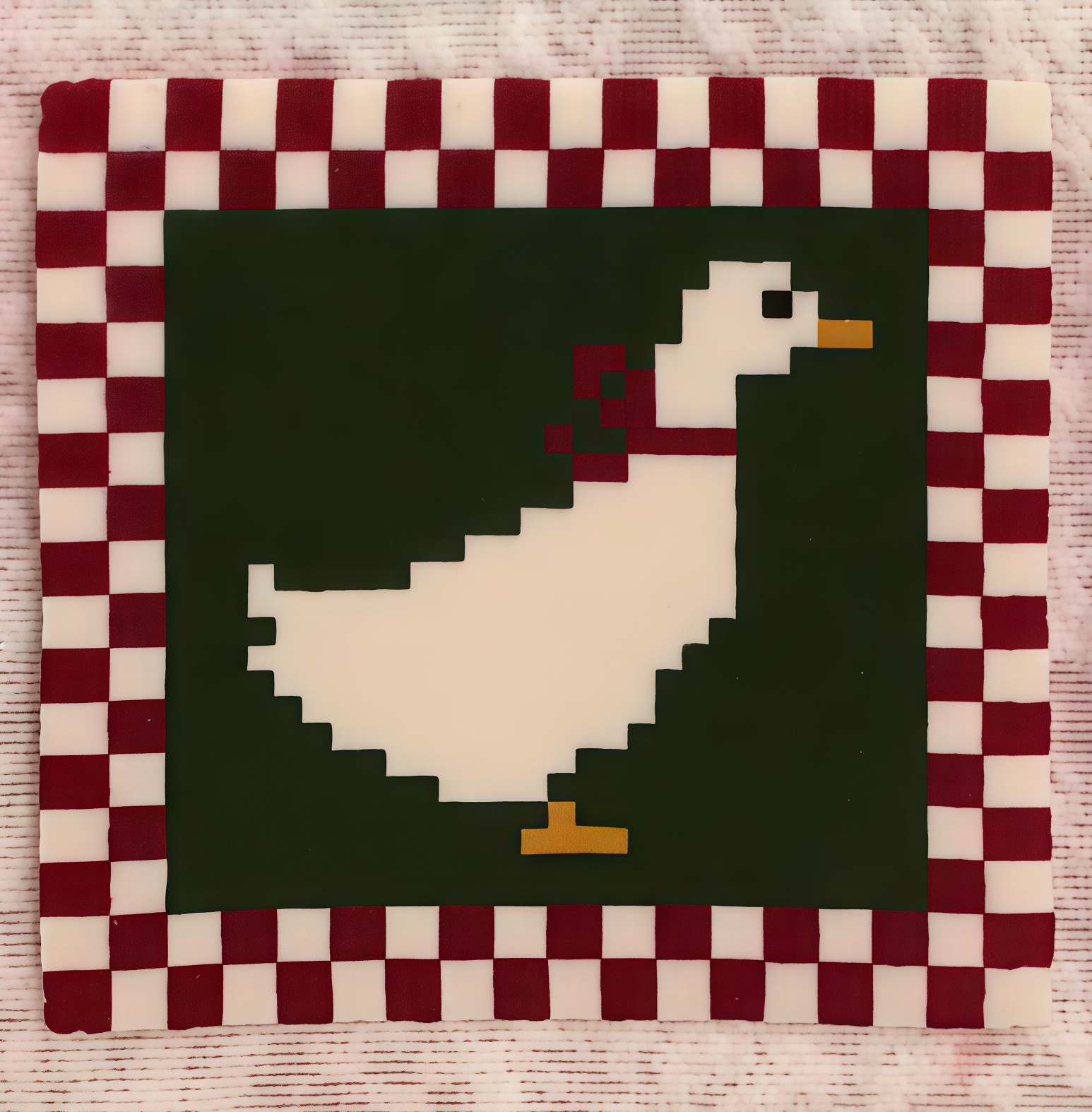 Cute Animal Perler Bead Coasters – Complete Set of 4 Handmade Pixel Art Drink Coasters