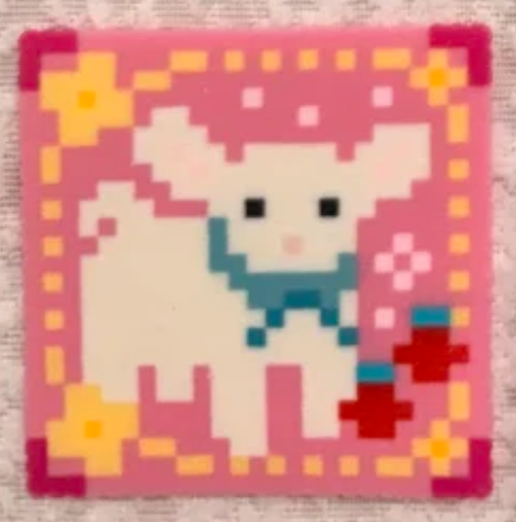 Cute Animal Perler Bead Coasters | Set of 4 Handmade Pixel Art Drink Coasters