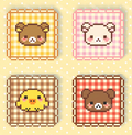 Cute Animal Pixel Art Perler Bead Coaster - Handmade Desk Decor