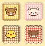 Cute Animal Pixel Art Perler Bead Coaster - Handmade Desk Decor