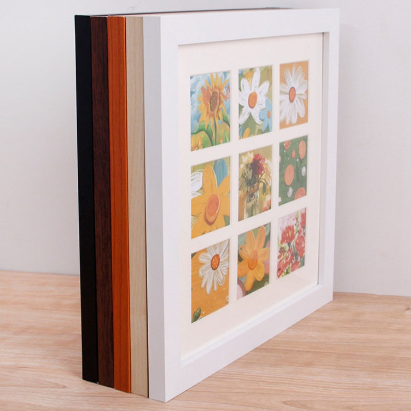 4‑Grid Perler Bead Art Frame – Fits 14×14cm Artwork – Outer Size 23.5×23.5cm