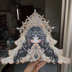 Imperial Court Maiden –  Heavy-Duty Perler Bead Art