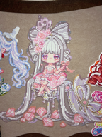 Princess on Throne – Grand Royal Perler Bead Art
