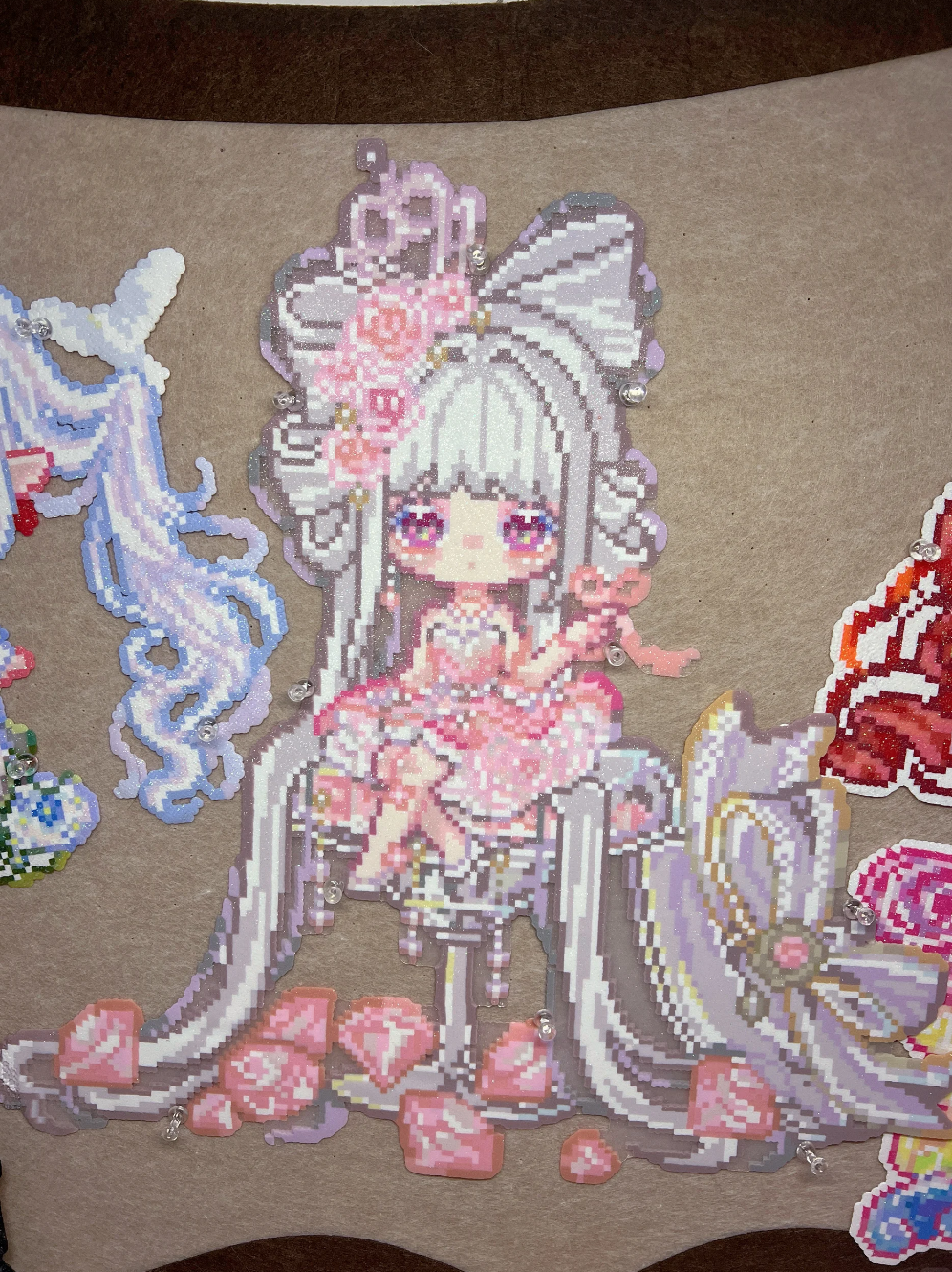 Princess on Throne – Grand Royal Perler Bead Art