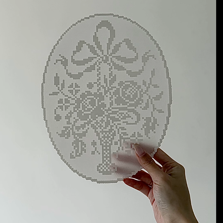 Carriage of Angels – Vintage Fairy Tale Round Perler Art