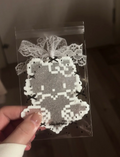 Silver Glitter Heart Hello Kitty Perler Bead Charm | Coquette Kawaii Backpack Accessory & Coaster