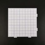 52-Peg Medium Pegboards for Mini Beads – White Board with Colored Grid Lines (Blue / Grey / Yellow)