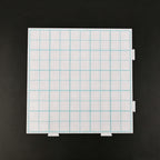 52-Peg Medium Pegboards for Mini Beads – White Board with Colored Grid Lines (Blue / Grey / Yellow)