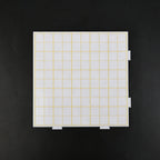52-Peg Medium Pegboards for Mini Beads – White Board with Colored Grid Lines (Blue / Grey / Yellow)