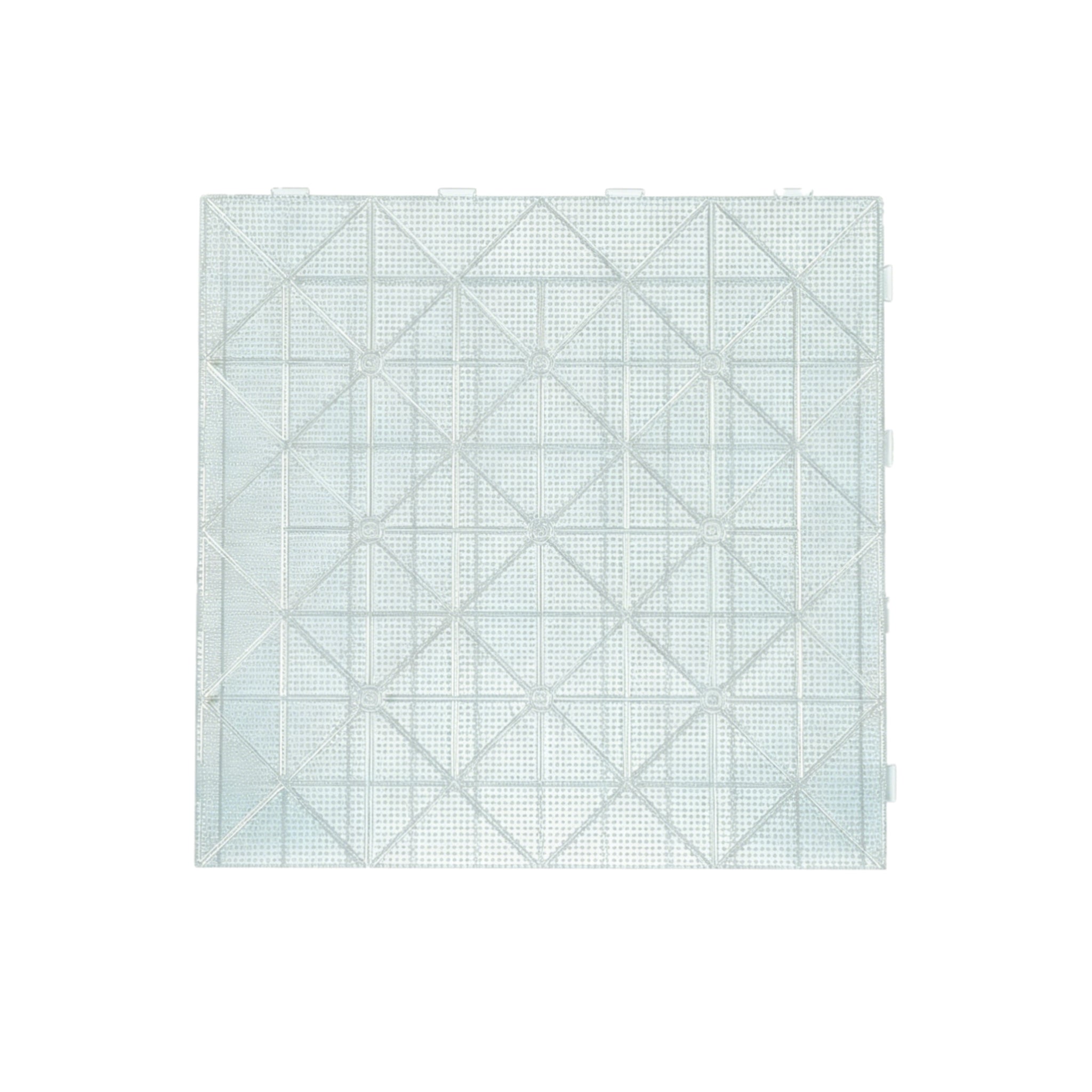 104-Peg Large Pegboard for 2.6mm Mini Beads – White / Transparent / Blue Grid Lines