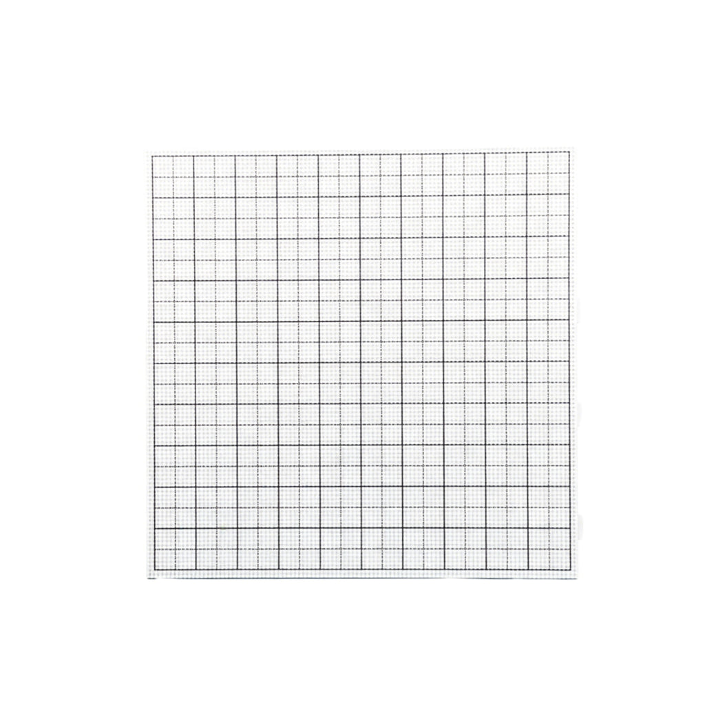 104-Peg Large Pegboard for 2.6mm Mini Beads – White / Transparent / Blue Grid Lines