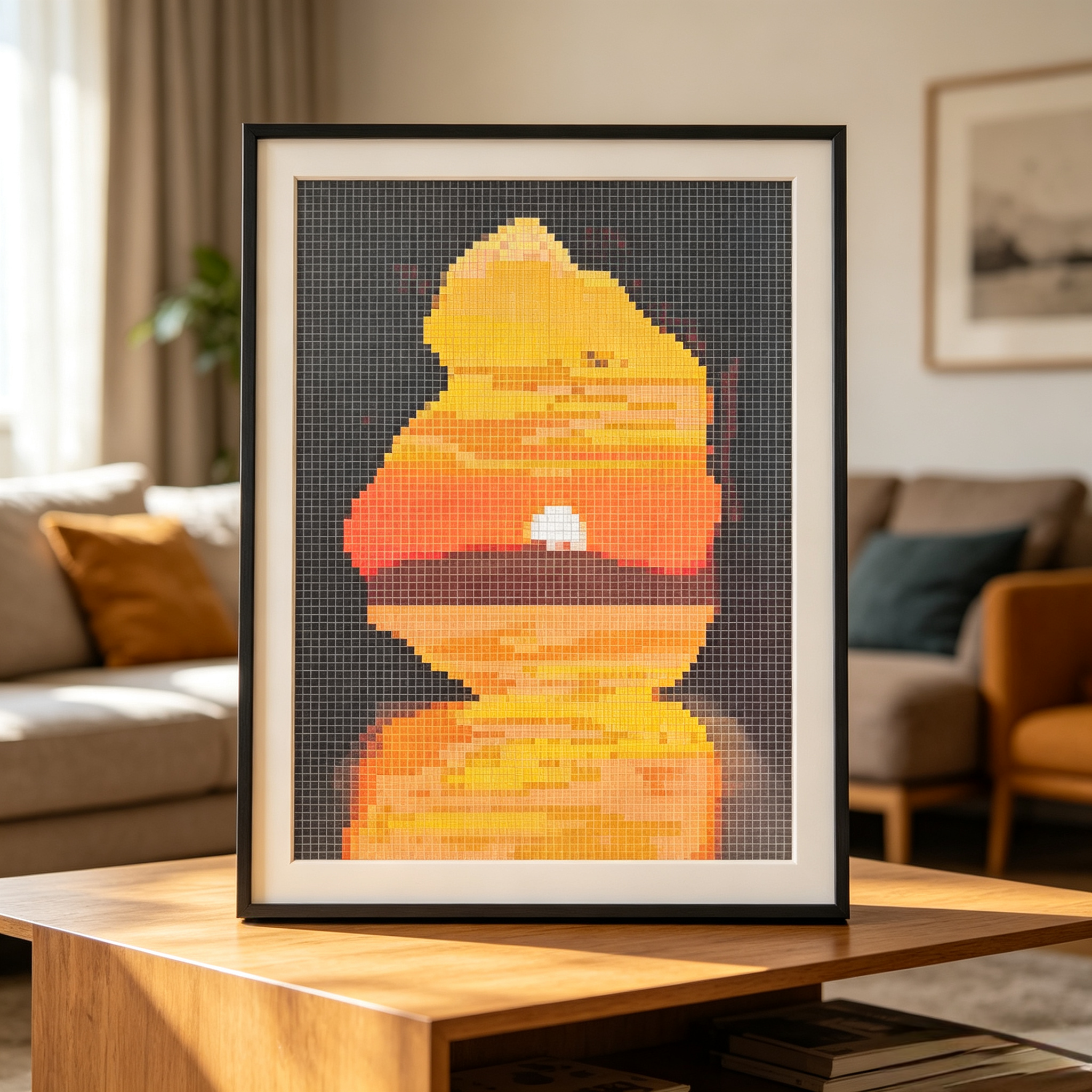 Mountain Sunrise Scenery Perler Bead Kit | Pre-sorted Color Beads + Printed Pattern Artwork DIY Landscape Pixel Art Gift