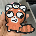 Three Silly Animal Phone Charms – Perler Bead Keychain Set (3 Designs Included)