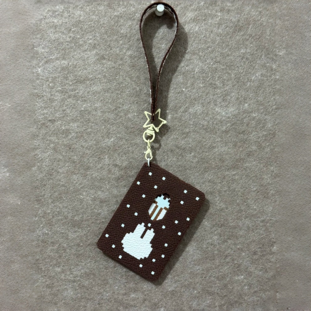 Mint Chocolate Miffy Perler Bead Card Holder