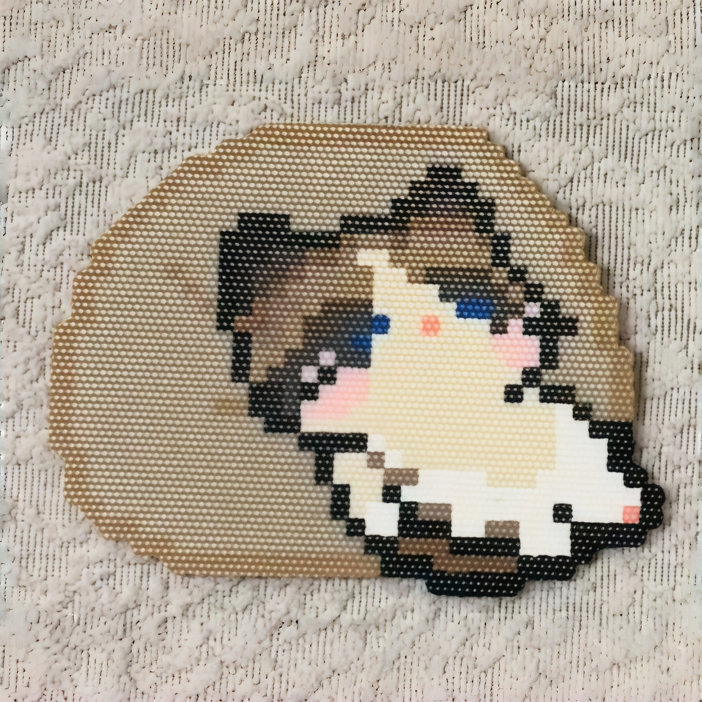 Cartoon Cat on Sofa Perler Bead Coasters – 4 Cozy Kitty Designs