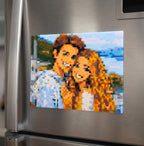 Custom Perler Bead Magnet | Personalized Pixel Art Portrait from Your Photo