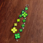 Clover Perler Bead Strap | Handmade Pixel Charm – Long / Short