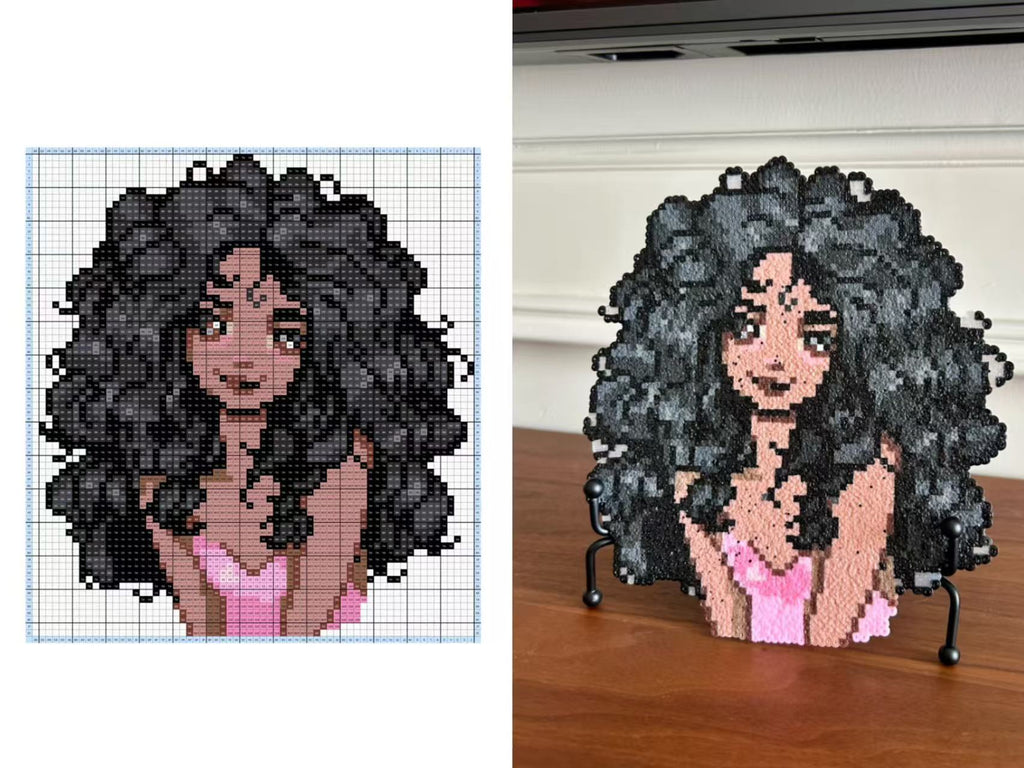 Custom Photo to Perler Bead Portrait | Handmade Pixel Art | Personalized Gift