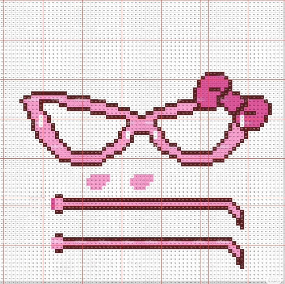 Hello Kitty Perler Bead Glasses Pink or Black – Finished or DIY Kit
