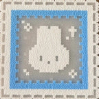 Blue Kitty Perler Bead Coasters | Set of 4 Cute Cat Pixel Art Drink Coasters