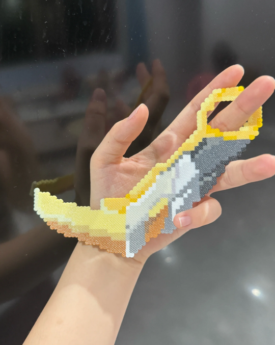 Fantasy Curved Dagger Perler Bead | Pixel Art Cosplay Accessory