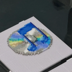 Y2K CD Charm – Round Perler Bead Art