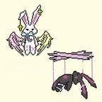 Angel & Puppet Bunny Set – Light & Shadow Perler Bead Art (Two Designs)