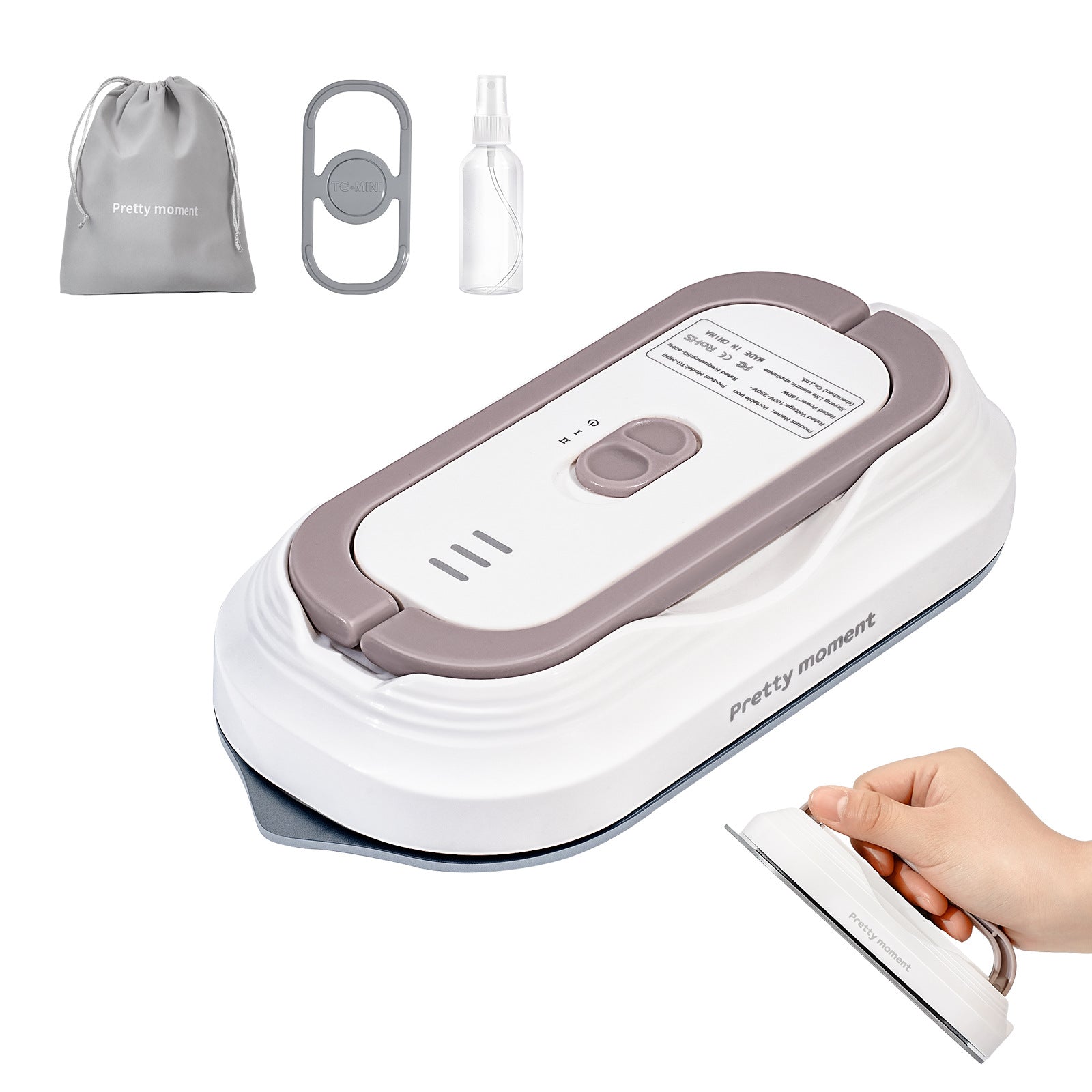Mini Travel Iron for Fuse Beads – Portable Steam Iron for Crafting, Sewing, and Small Projects