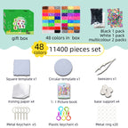 5mm Fuse Beads Kit - 24/36/48 Colors with Pegboards, Tweezers, Ironing Paper & Accessories | Complete DIY Perler Beads Set for Kids & Adults