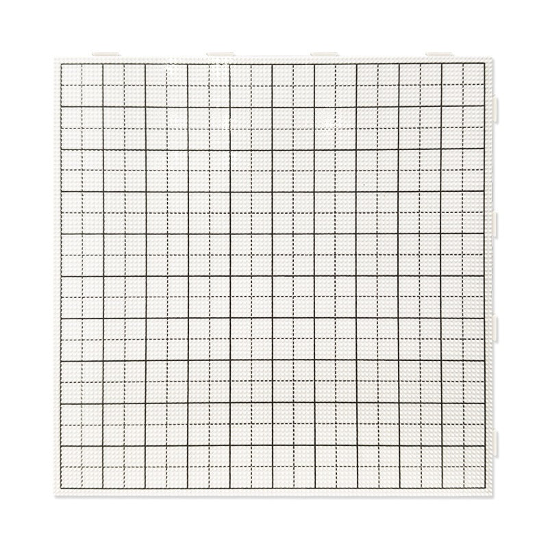 2.6mm Mini Fuse Beads Square Pegboard – 104 Pegs, 28×28cm, White