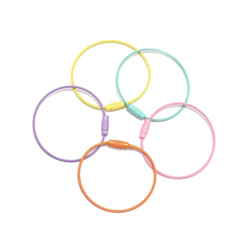 Colorful Key Rings Mix Pack | 10 pcs | 5 Colors | DIY Keychain Hardware