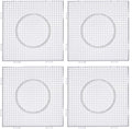 4-Pack Interlocking Pegboards for 2.6mm Mini Beads – Large Square Shape