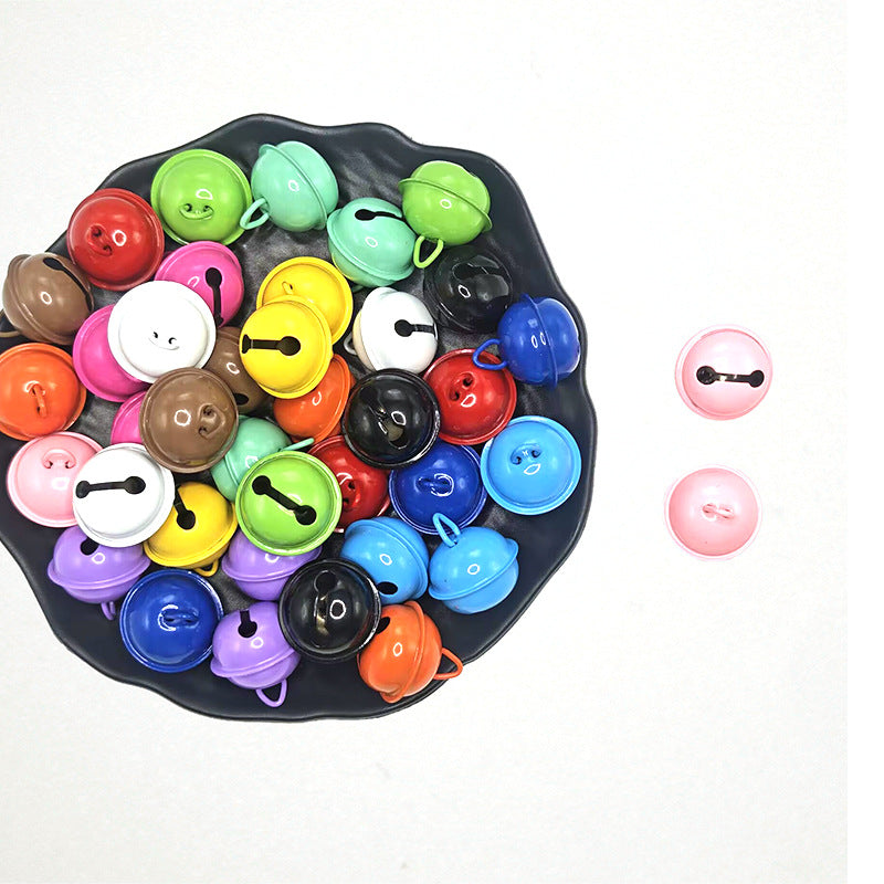 22mm Colorful Jingle Bells - Painted Metal Bells for DIY Jewelry, Keychains, Pet Collars & Christmas Decor