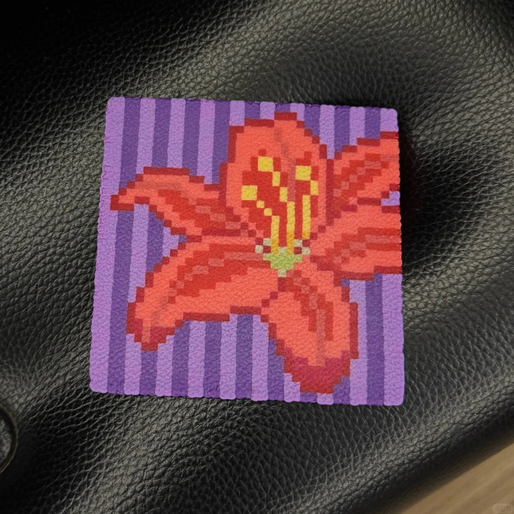 Flower Perler Bead Coasters