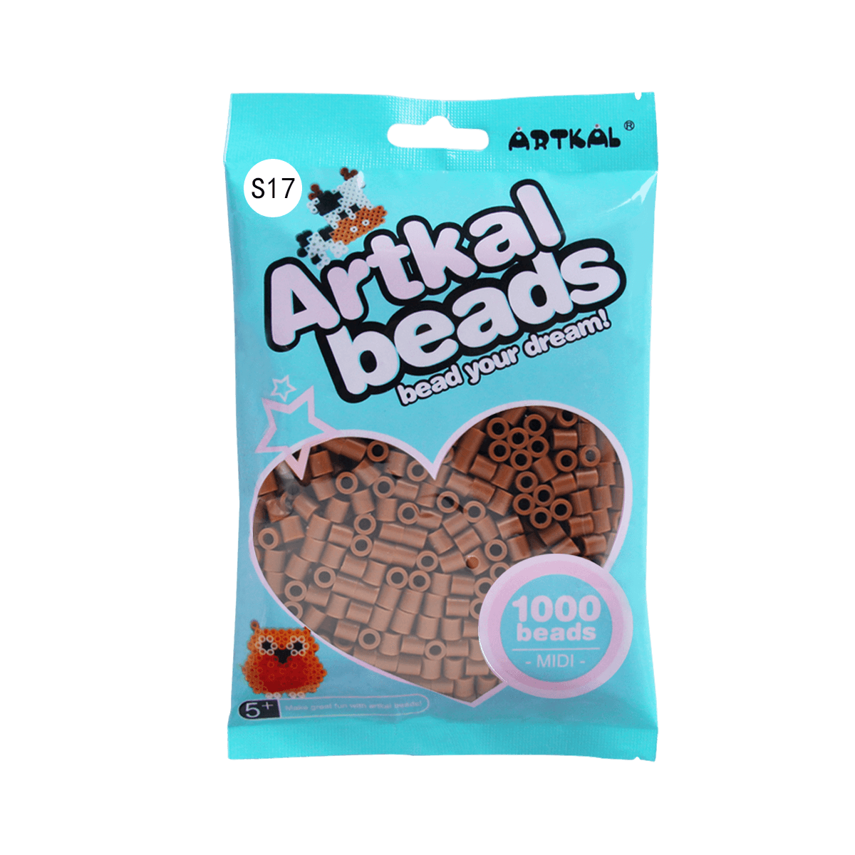 Yellow Brown-Midi 1000 beads Single Pack