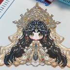 Imperial Court Maiden –  Heavy-Duty Perler Bead Art