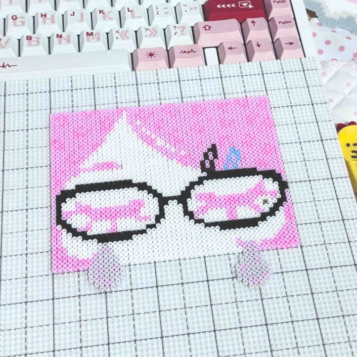 Dark & Sweet Avatar Set – Cool vs Cute Perler Bead Headshot Art (Two Designs)