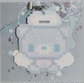 Glitter Chef Cinnamoroll Perler Bead Keychain Charm with Lanyard