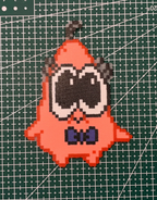 Sunglasses Patrick Star Perler Bead Coaster & Backpack Charm