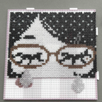 Dark & Sweet Avatar Set – Cool vs Cute Perler Bead Headshot Art (Two Designs)