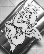 Black & White Angel Cat Holding Heart Perler Bead Charm | Sentimental Pet Memorial Gift